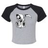 Women's Micro Rib Raglan Baby Tee Thumbnail