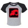 Women's Micro Rib Raglan Baby Tee Thumbnail