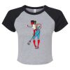 Women's Micro Rib Raglan Baby Tee Thumbnail