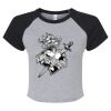 Women's Micro Rib Raglan Baby Tee Thumbnail