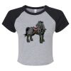 Women's Micro Rib Raglan Baby Tee Thumbnail