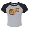 Women's Micro Rib Raglan Baby Tee Thumbnail