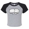 Women's Micro Rib Raglan Baby Tee Thumbnail