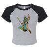 Women's Micro Rib Raglan Baby Tee Thumbnail