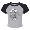 Women's Micro Rib Raglan Baby Tee Thumbnail