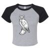 Women's Micro Rib Raglan Baby Tee Thumbnail