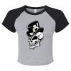 Women's Micro Rib Raglan Baby Tee Thumbnail