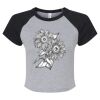 Women's Micro Rib Raglan Baby Tee Thumbnail