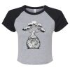 Women's Micro Rib Raglan Baby Tee Thumbnail