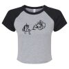 Women's Micro Rib Raglan Baby Tee Thumbnail