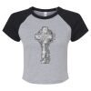 Women's Micro Rib Raglan Baby Tee Thumbnail