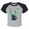 Women's Micro Rib Raglan Baby Tee Thumbnail