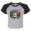Women's Micro Rib Raglan Baby Tee Thumbnail