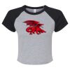 Women's Micro Rib Raglan Baby Tee Thumbnail