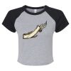 Women's Micro Rib Raglan Baby Tee Thumbnail
