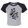 Women's Micro Rib Raglan Baby Tee Thumbnail