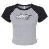 Women's Micro Rib Raglan Baby Tee Thumbnail