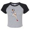 Women's Micro Rib Raglan Baby Tee Thumbnail