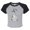 Women's Micro Rib Raglan Baby Tee Thumbnail