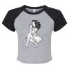 Women's Micro Rib Raglan Baby Tee Thumbnail