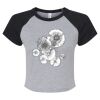 Women's Micro Rib Raglan Baby Tee Thumbnail