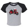 Women's Micro Rib Raglan Baby Tee Thumbnail