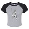 Women's Micro Rib Raglan Baby Tee Thumbnail