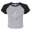 Women's Micro Rib Raglan Baby Tee Thumbnail