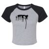Women's Micro Rib Raglan Baby Tee Thumbnail