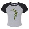 Women's Micro Rib Raglan Baby Tee Thumbnail