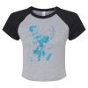 Women's Micro Rib Raglan Baby Tee Thumbnail