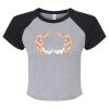 Women's Micro Rib Raglan Baby Tee Thumbnail