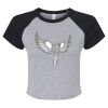 Women's Micro Rib Raglan Baby Tee Thumbnail