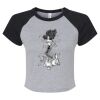 Women's Micro Rib Raglan Baby Tee Thumbnail