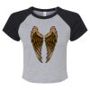 Women's Micro Rib Raglan Baby Tee Thumbnail