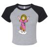 Women's Micro Rib Raglan Baby Tee Thumbnail