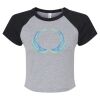 Women's Micro Rib Raglan Baby Tee Thumbnail
