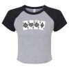 Women's Micro Rib Raglan Baby Tee Thumbnail