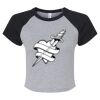 Women's Micro Rib Raglan Baby Tee Thumbnail