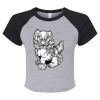 Women's Micro Rib Raglan Baby Tee Thumbnail