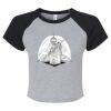 Women's Micro Rib Raglan Baby Tee Thumbnail