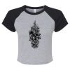 Women's Micro Rib Raglan Baby Tee Thumbnail