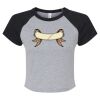 Women's Micro Rib Raglan Baby Tee Thumbnail