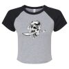 Women's Micro Rib Raglan Baby Tee Thumbnail