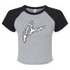 Women's Micro Rib Raglan Baby Tee Thumbnail