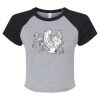 Women's Micro Rib Raglan Baby Tee Thumbnail