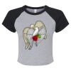 Women's Micro Rib Raglan Baby Tee Thumbnail