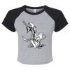 Women's Micro Rib Raglan Baby Tee Thumbnail