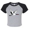 Women's Micro Rib Raglan Baby Tee Thumbnail