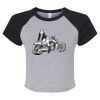 Women's Micro Rib Raglan Baby Tee Thumbnail